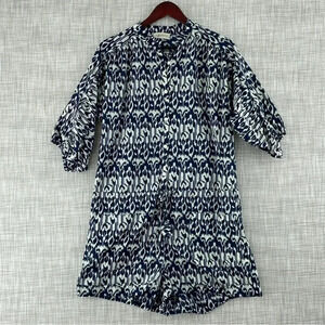 Josh Podoll Womens Size Medium short sleeve button front romper 0076